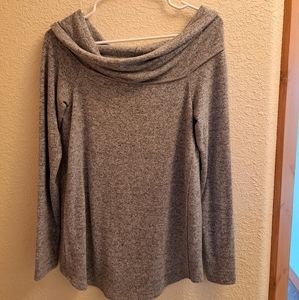 Off-the-shoulder sweater